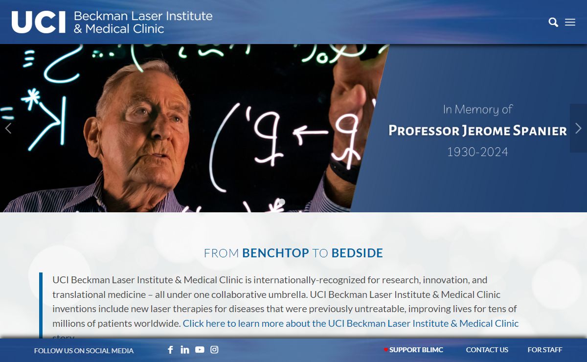 Beckman Laser Institute – From benchtop to bedside