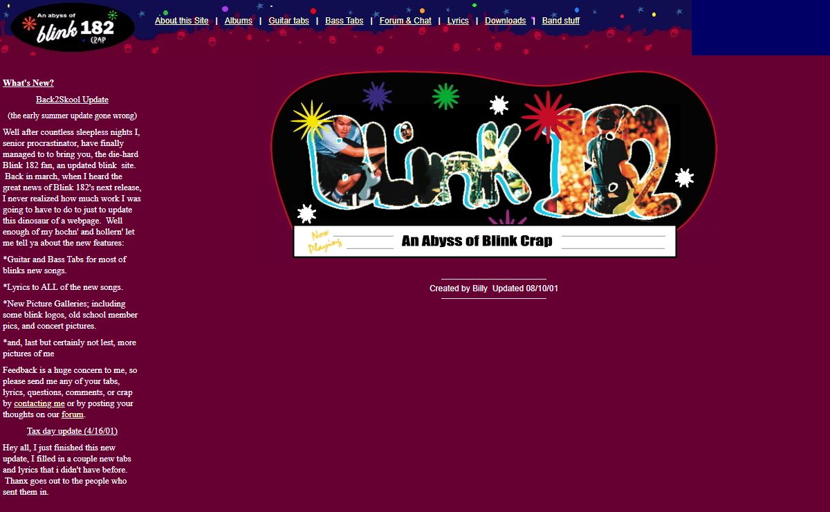 Welcome To Blink 182 Crap!