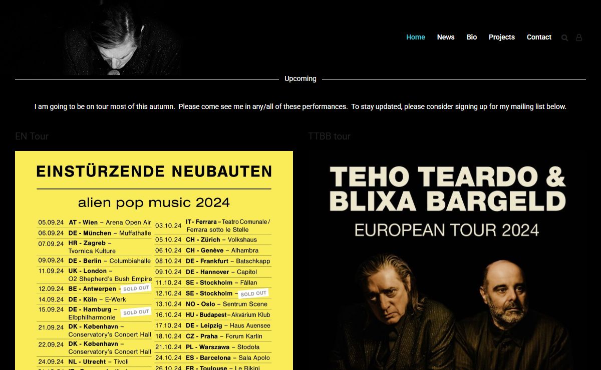 Blixa Bargeld – Official Website