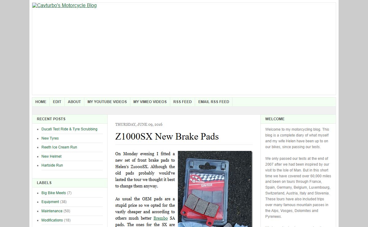 Cavturbo's Motorcycle Blog