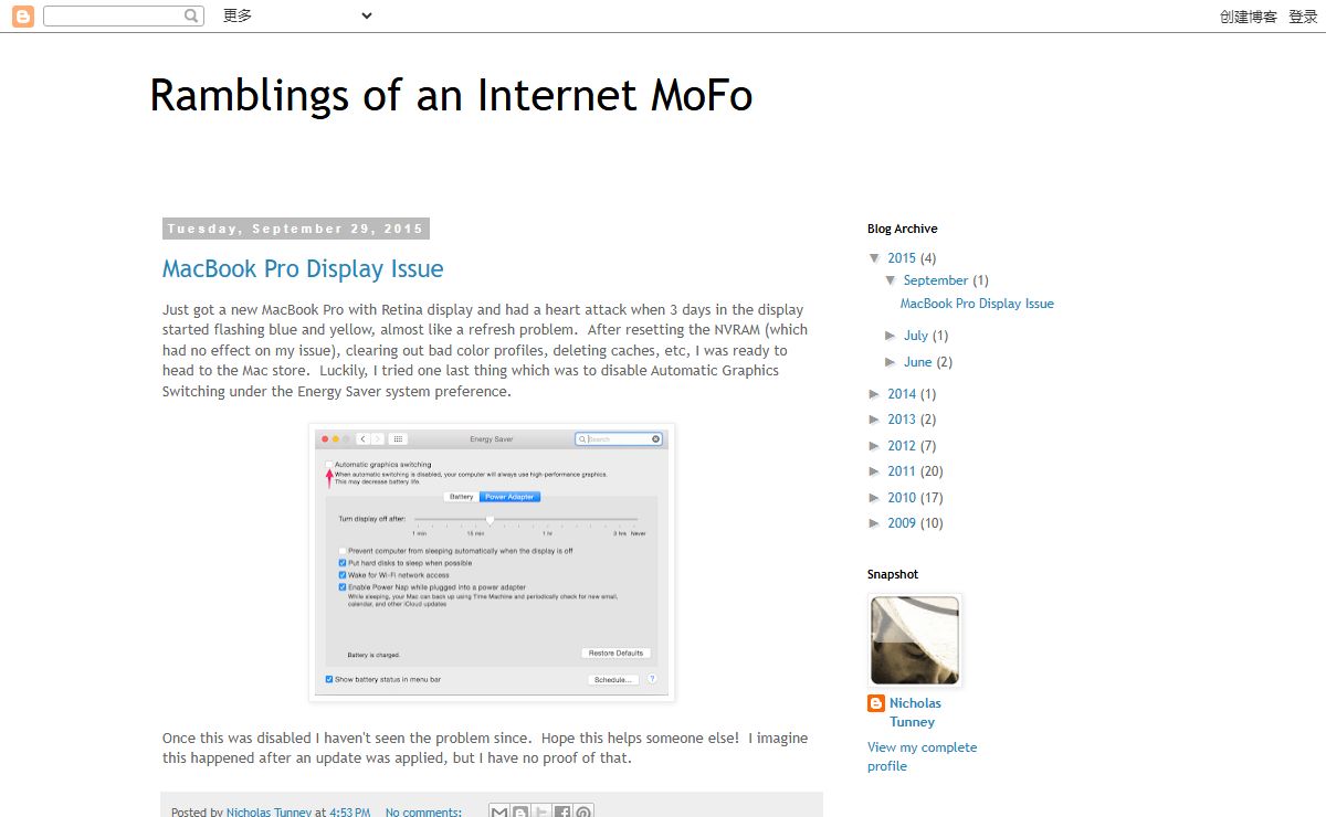 Ramblings of an Internet MoFo