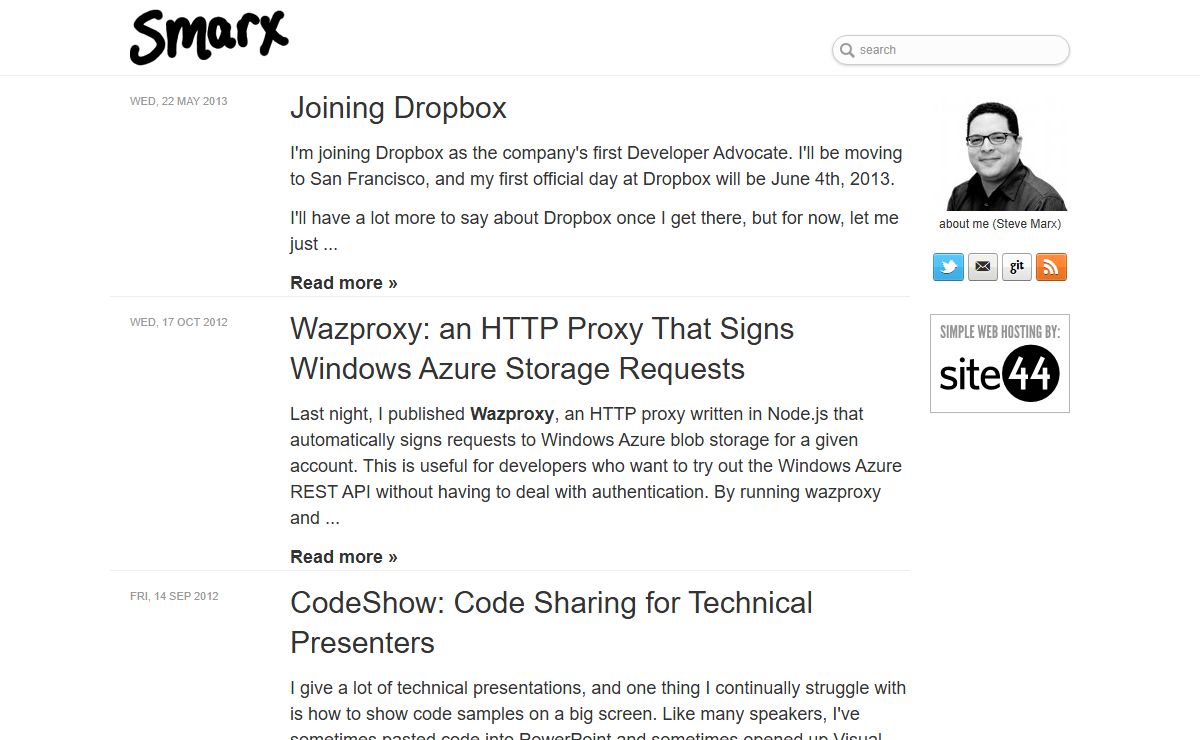 Steve Marx's blog