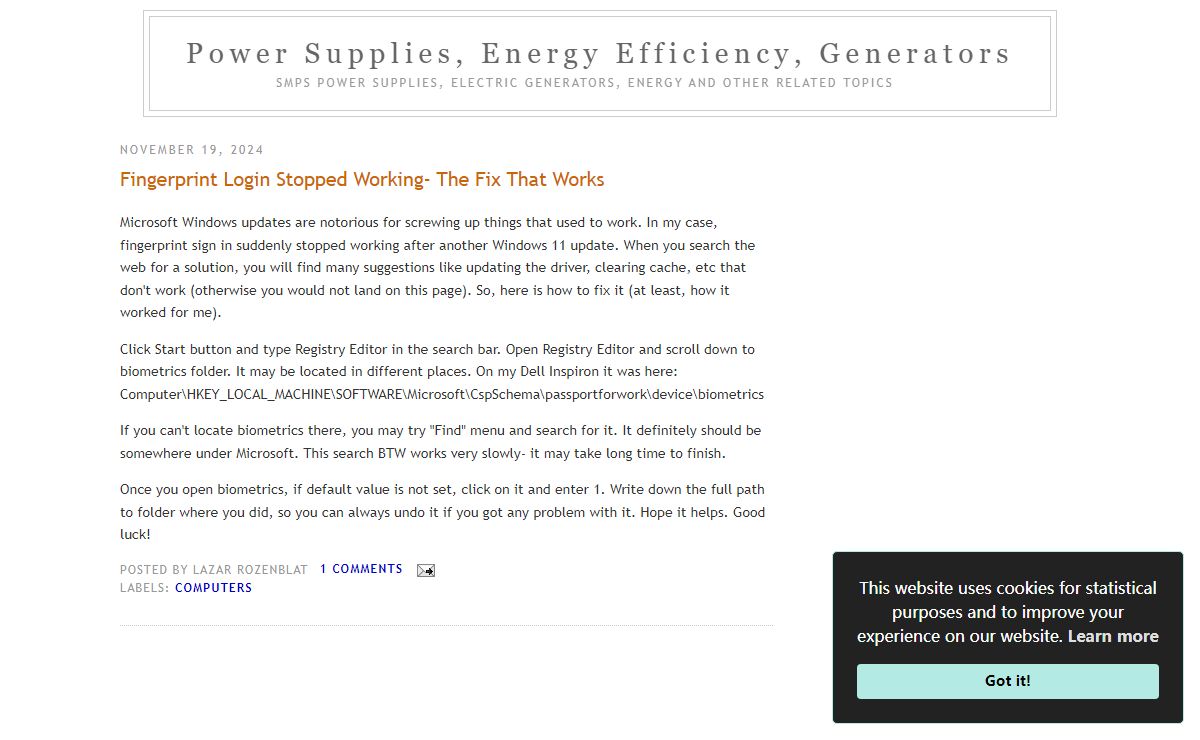 Power Supplies, Energy Efficiency, Generators
