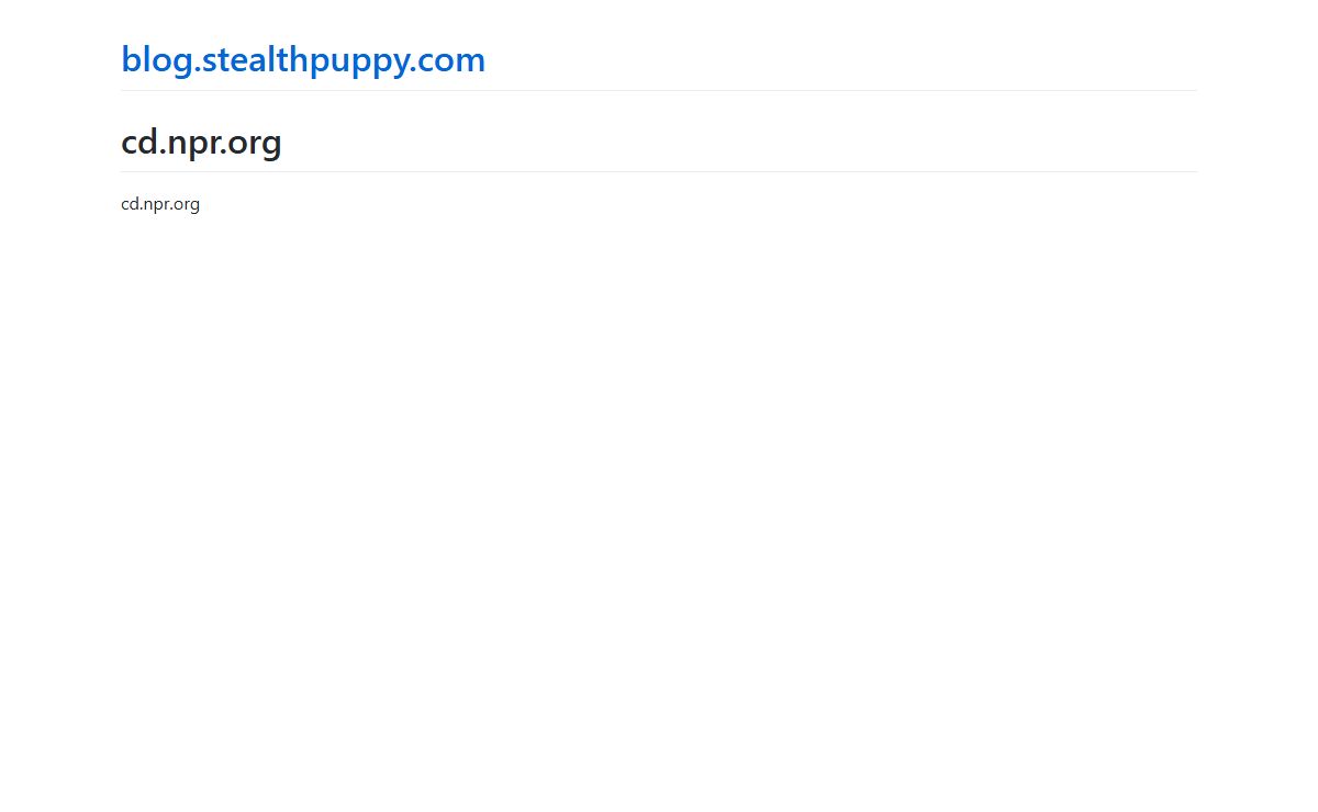 cd.npr.org | blog.stealthpuppy.com