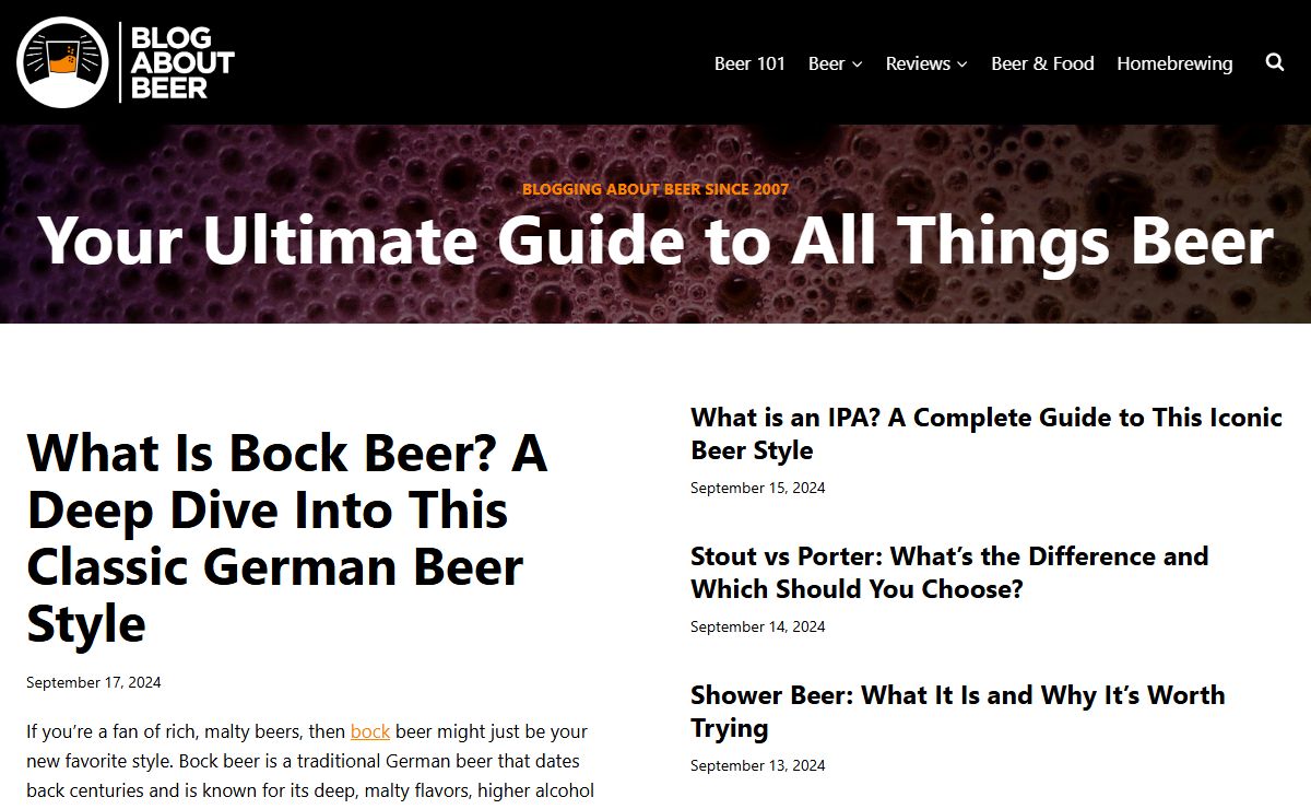 Blog About Beer - Your Ultimate Guide to All Things Beer