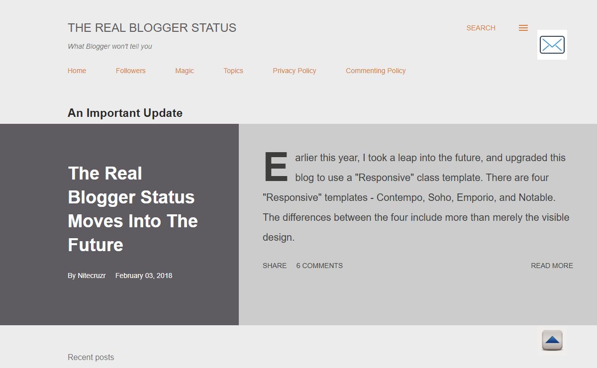 The Real Blogger Status