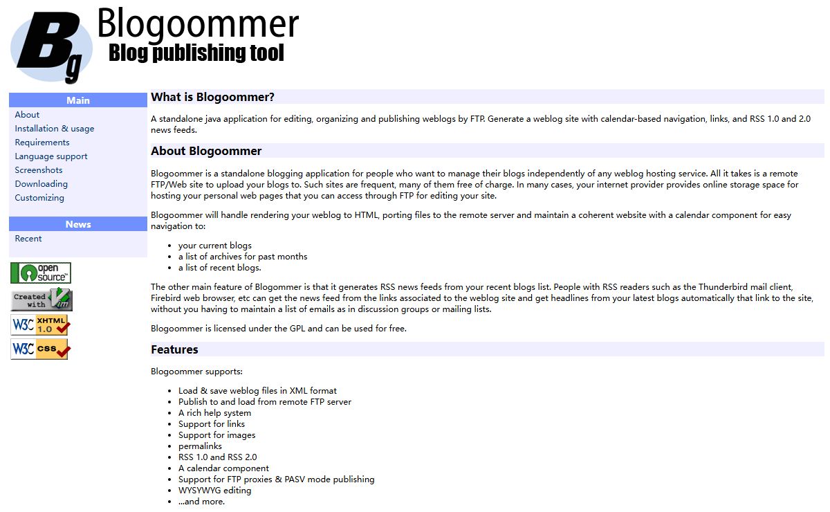 Blogoommer home