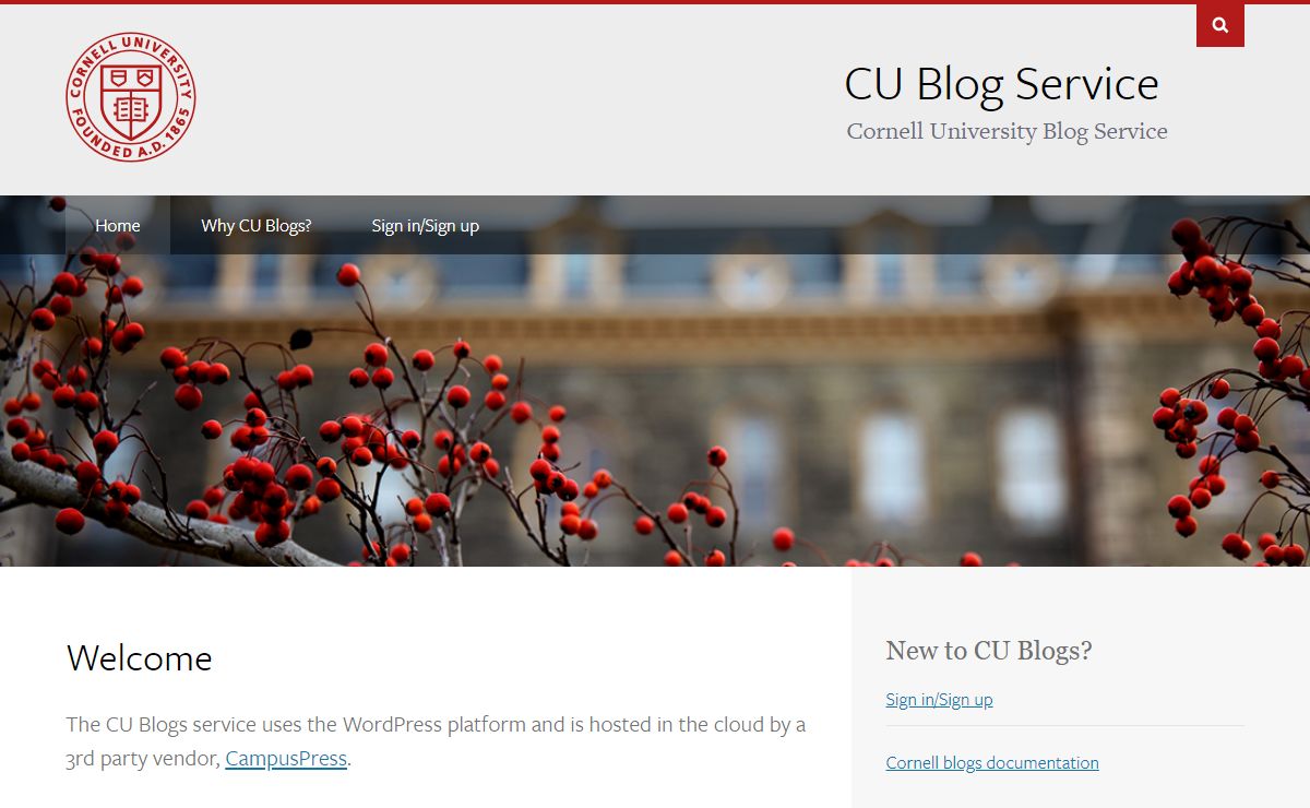CU Blog Service – Cornell University Blog Service