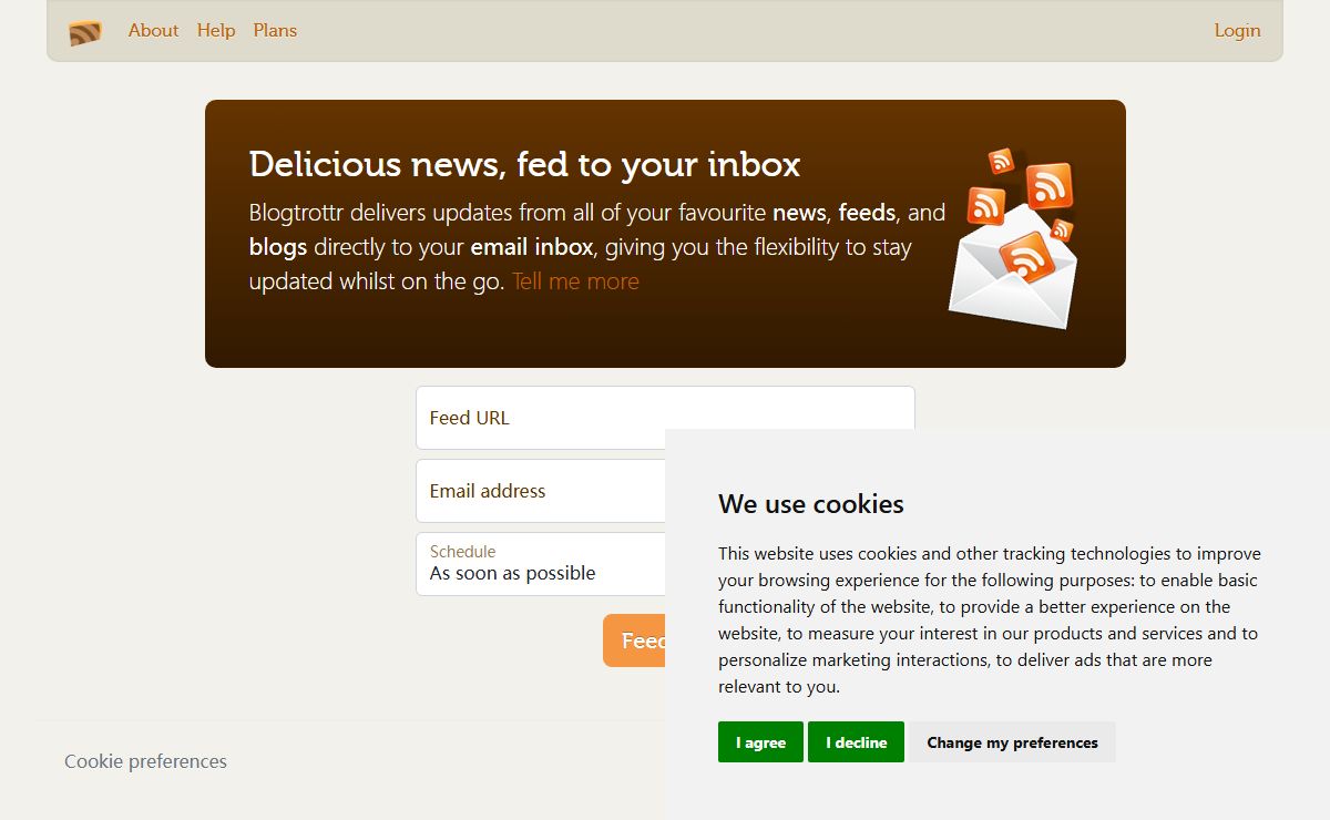 Free RSS and Atom feed to email service. Get your favourite blogs, feeds, and news delivered to your inbox.