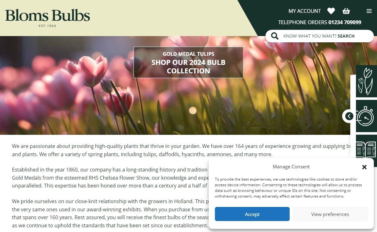 Flower Bulbs Supplier | Buy Flower Bulbs Online UK | Bloms Bulbs
