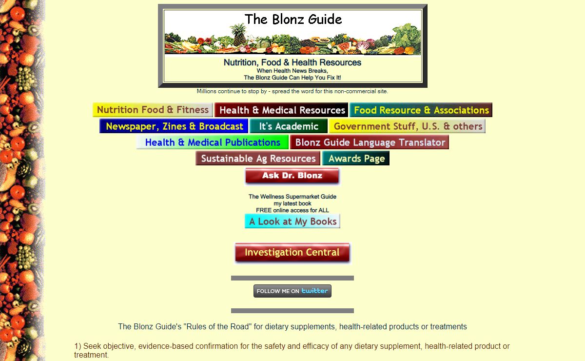 The Blonz Guide to Nutrition, Food Science and Health