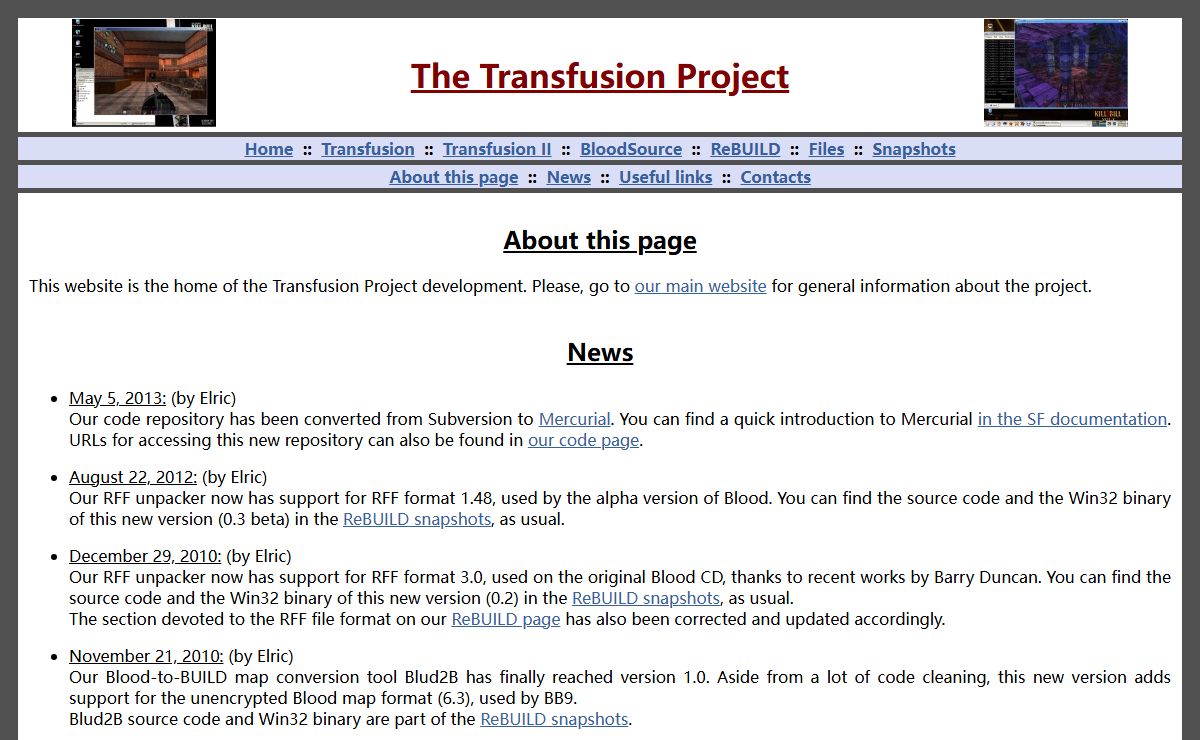 The Transfusion Project - Development Page