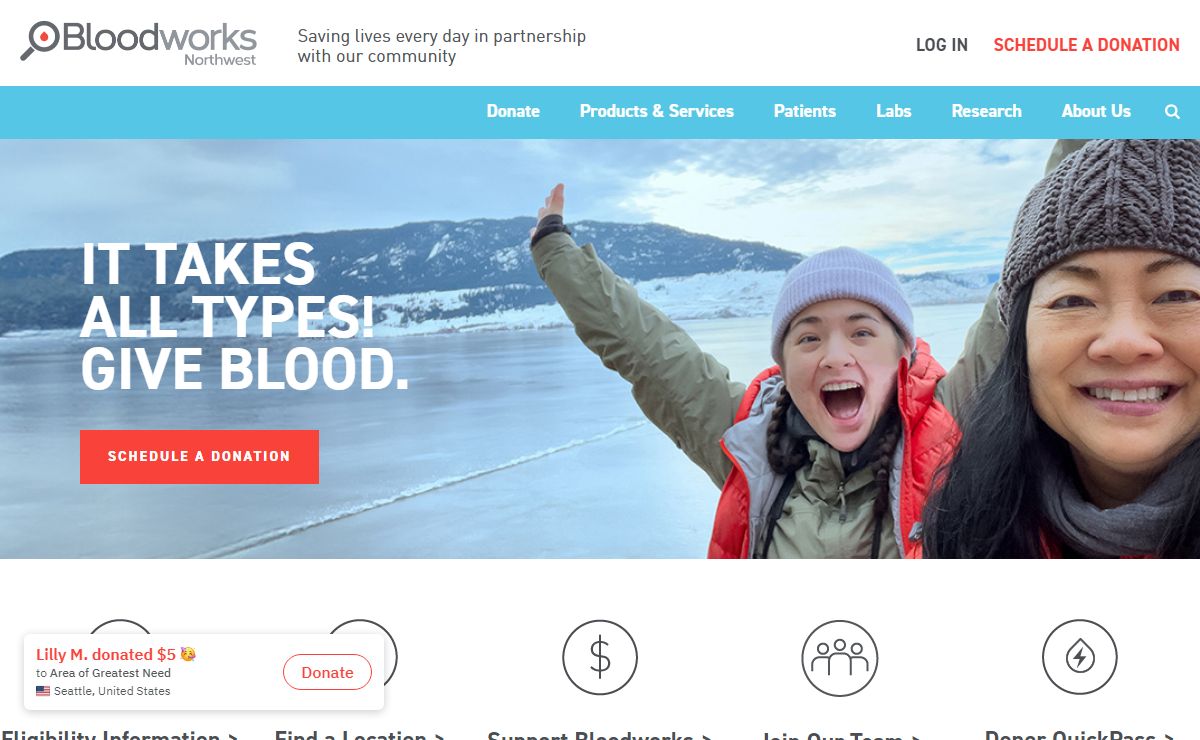 Bloodworks Northwest | Donate Blood
