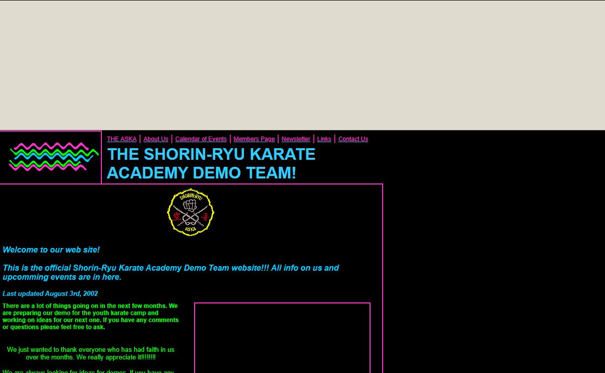 THE SHORIN-RYU KARATE ACADEMY DEMO TEAM!
