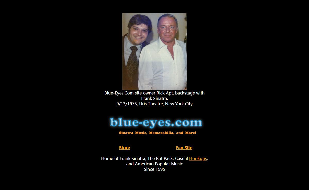 Blue-Eyes.Com - Home of Sinatra Music, Memorabilia, and More!