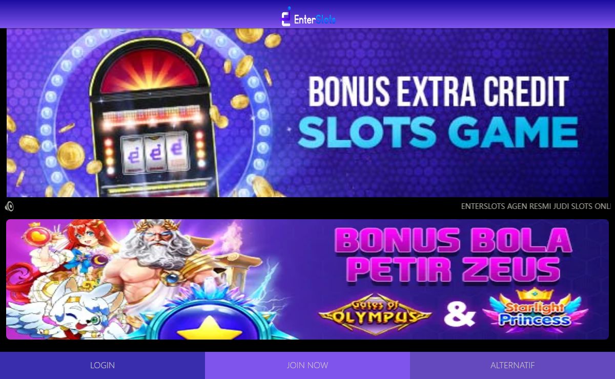 EnterSlots: Agen Resmi Judi online Terlengkap di Indonesia