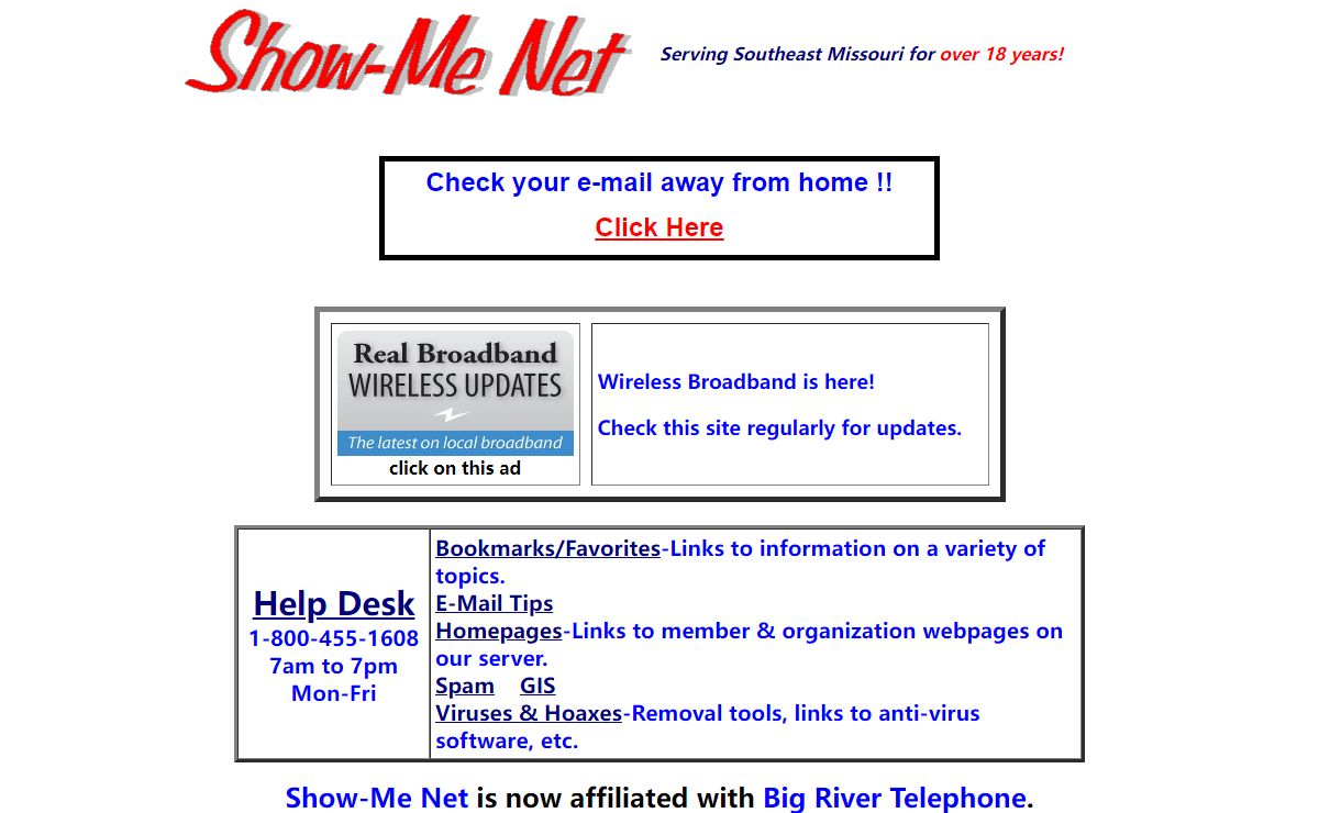 Show-Me Net Home Page