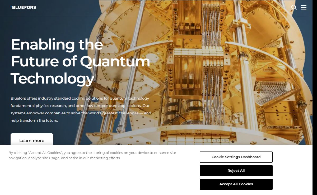 Bluefors - Enabling the Future of Quantum Technology