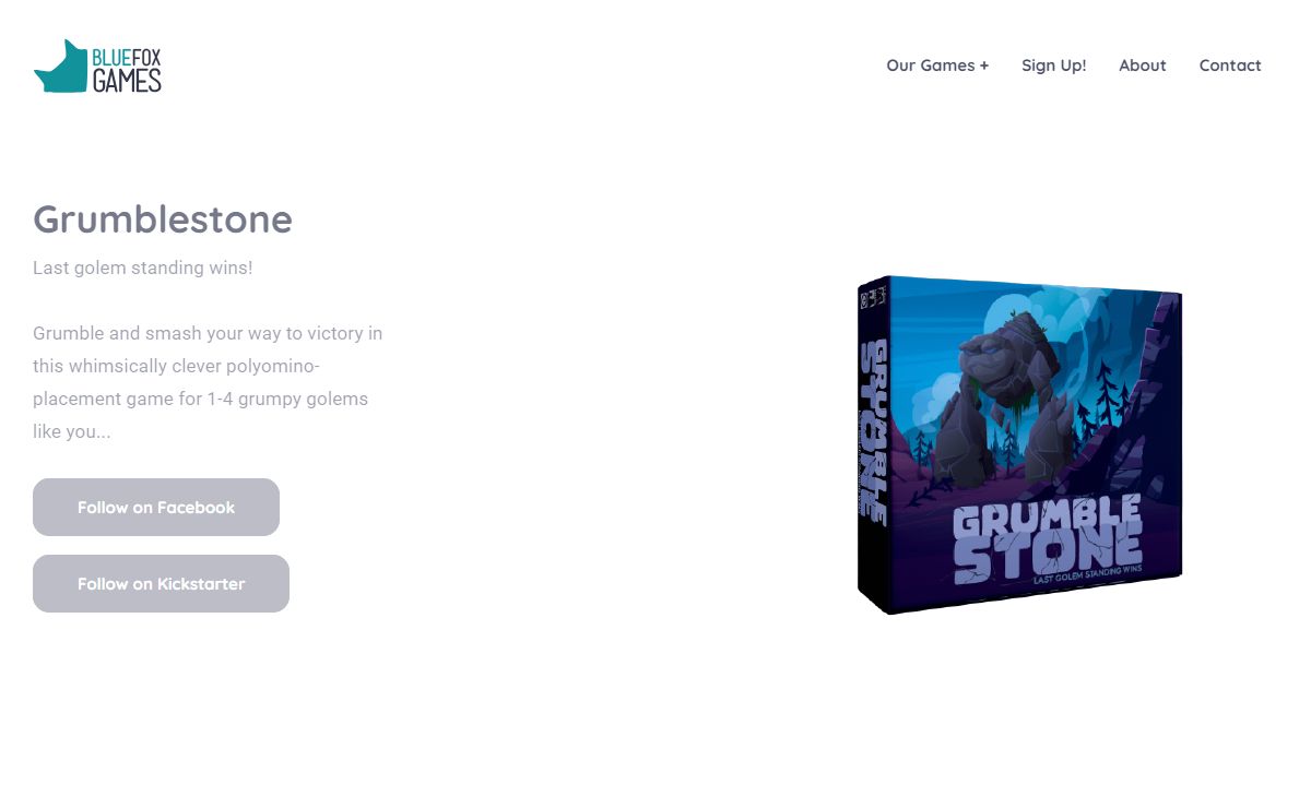 Blue Fox Games - Grumblestone
