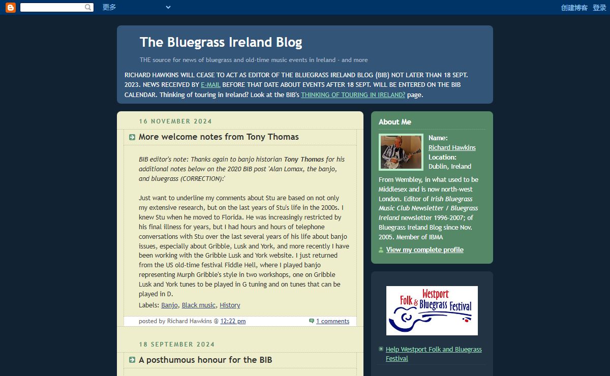 The Bluegrass Ireland Blog