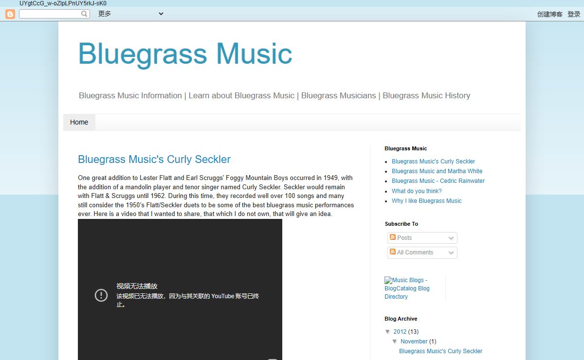 Bluegrass Music