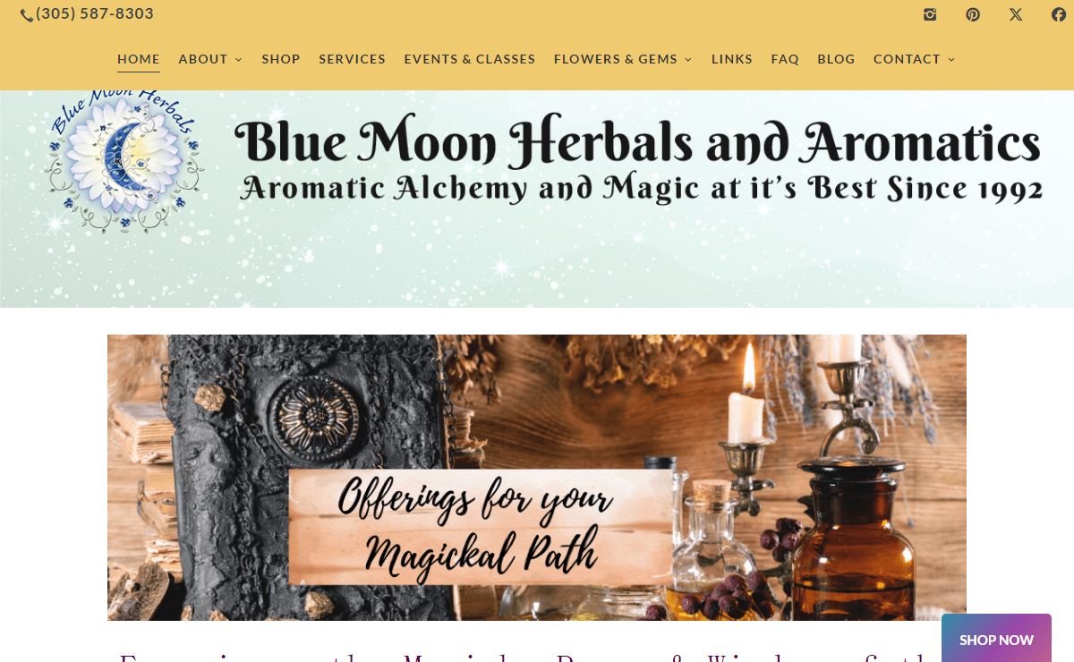 Blue Moon Herbals & Aromatics, LLC | Summerland Key, FL