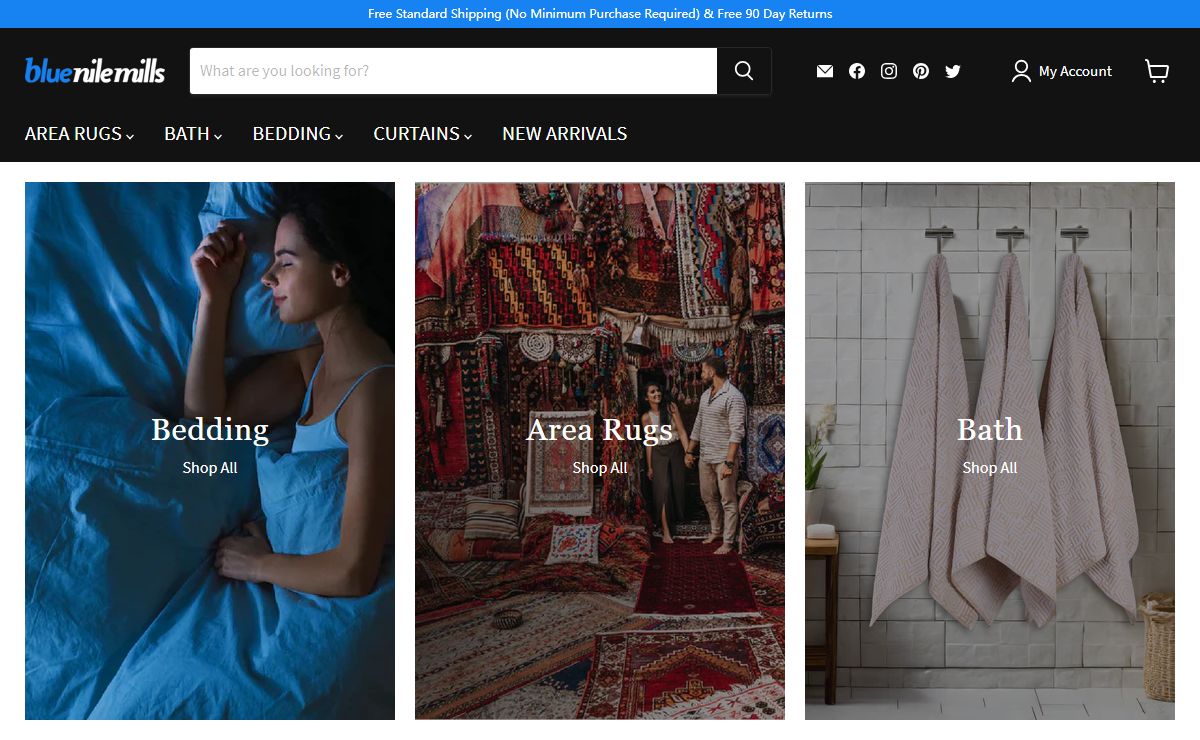 Blue Nile Mills Affordable Luxury | Bedding, Bath, Rugs, Curtains and More