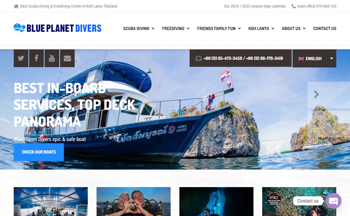Diving in Koh Lanta - Scuba, Freediving & Snorkeling daily trips