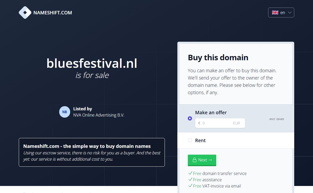 bluesfestival.nl is for sale