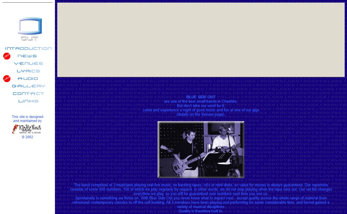 BLUE SIDE OUT - The Best Band in Cheshire...