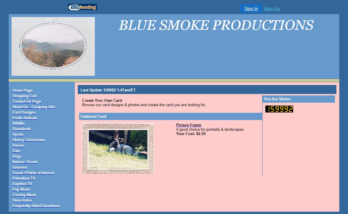 Blue Smoke Productions - Home Page
