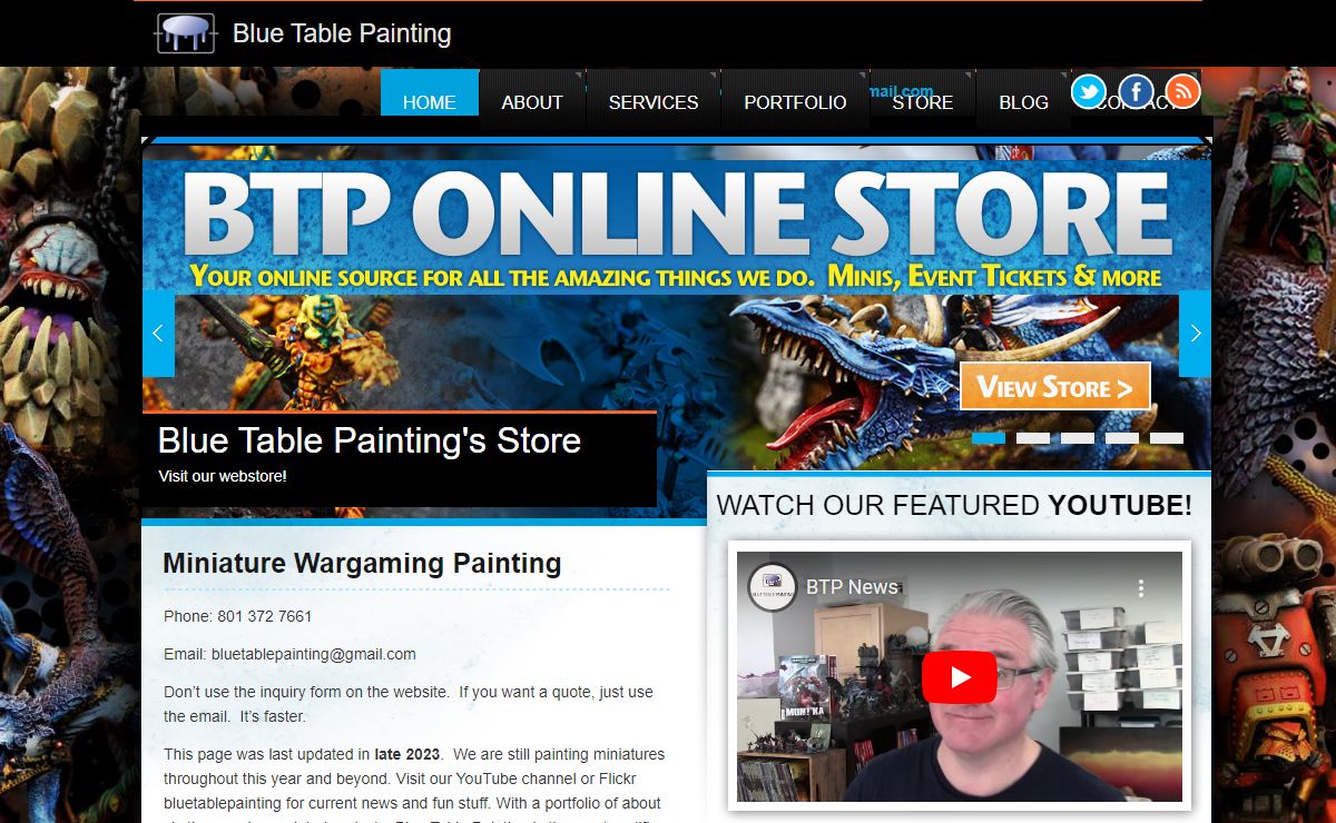 Miniature Wargaming- Blue Table Painting