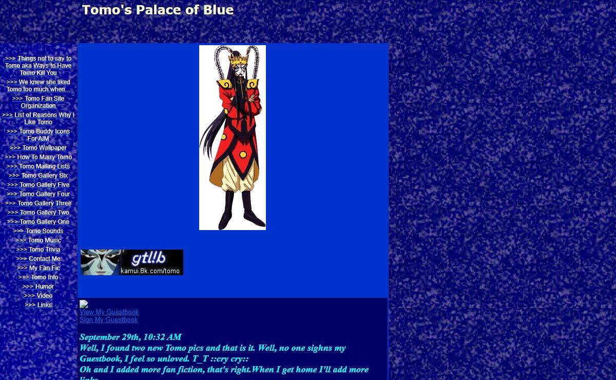 Tomo's Palace of Blue