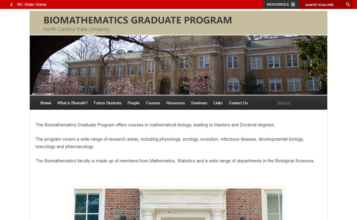 Biomathematics Graduate Program