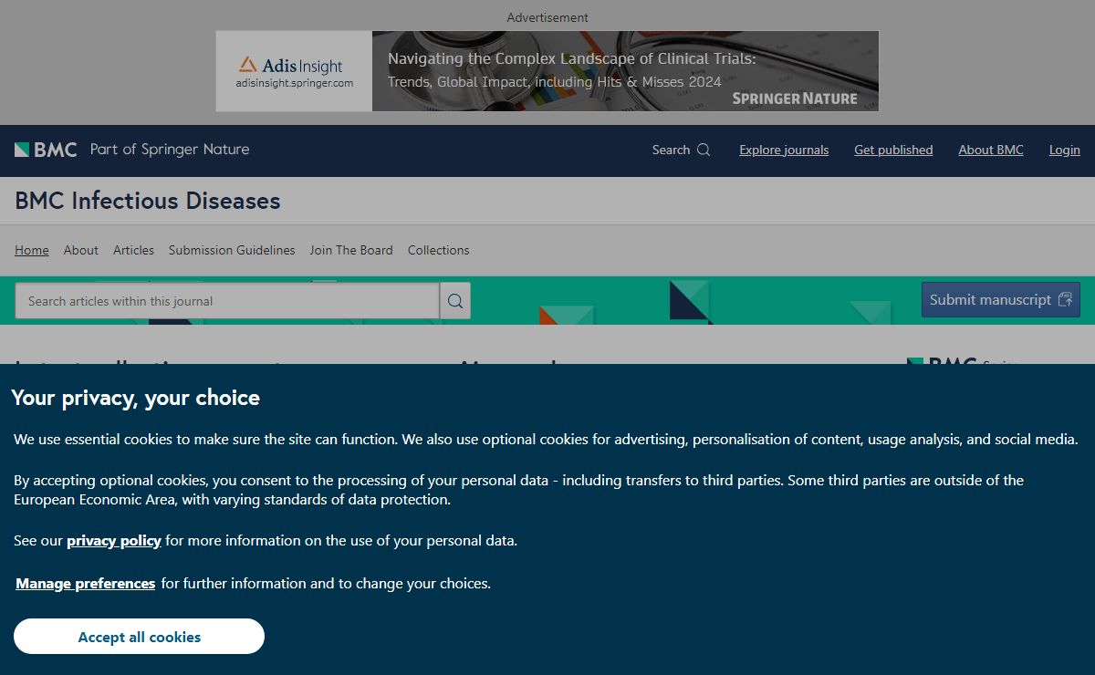 Home page | BMC Infectious Diseases
