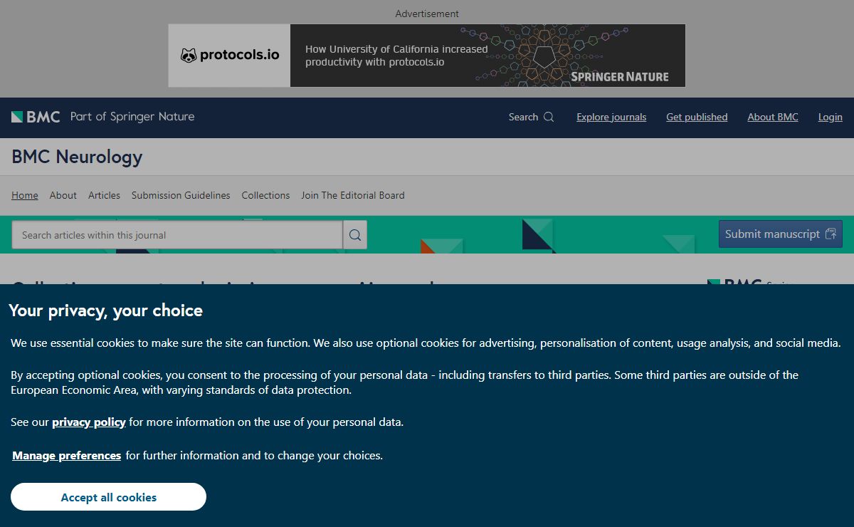 Home page | BMC Neurology