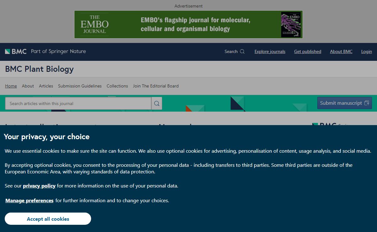 Home page | BMC Plant Biology