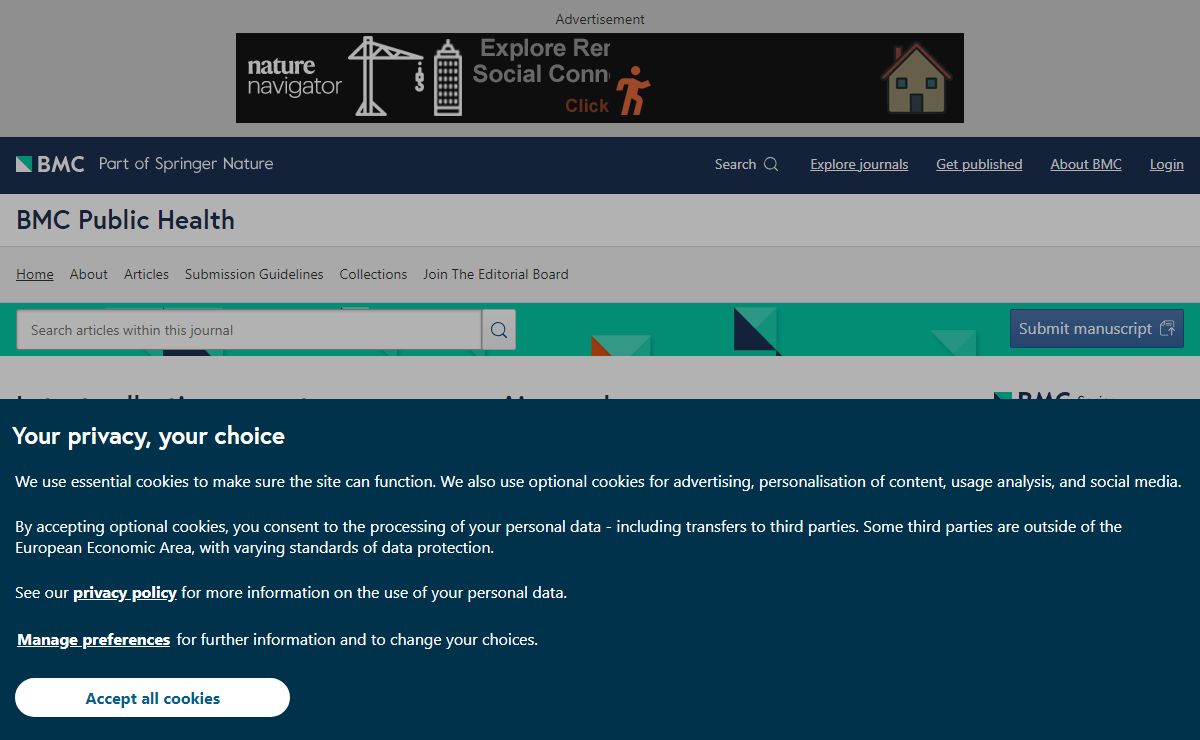 Home page | BMC Public Health