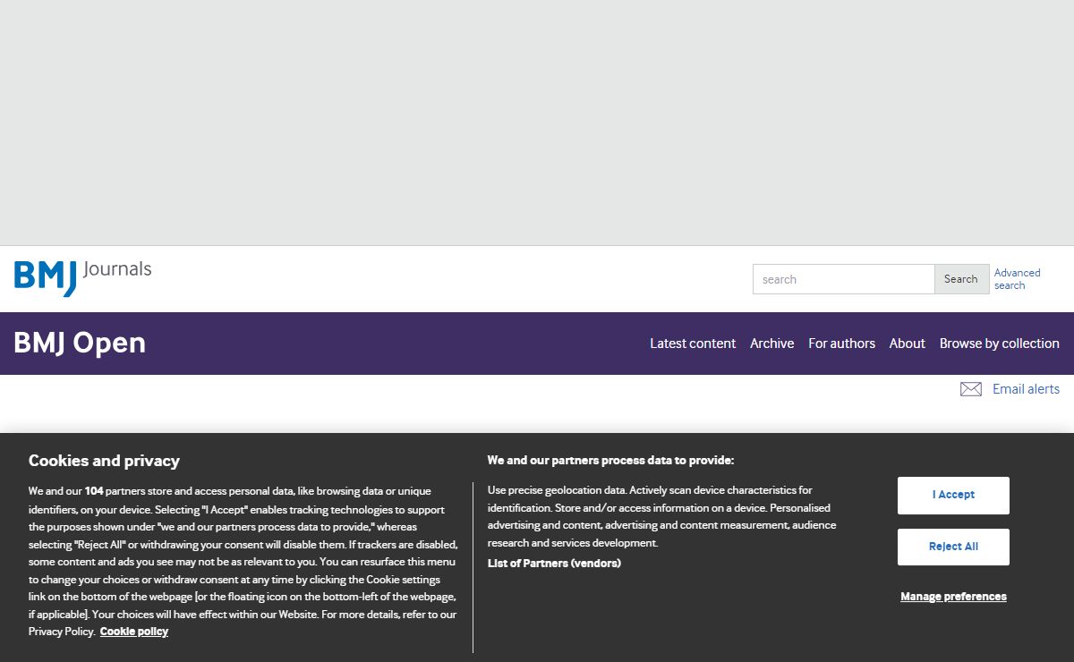 Homepage | BMJ Open
