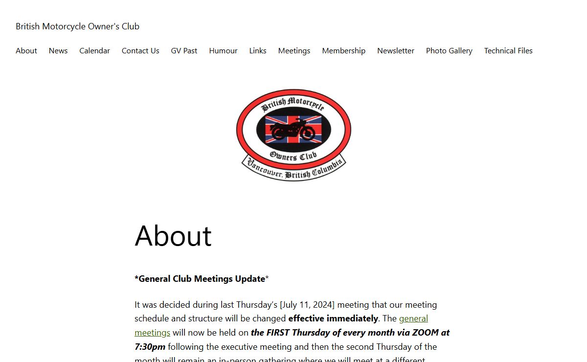 British Motorcycle Owner's Club – BMOC.ca