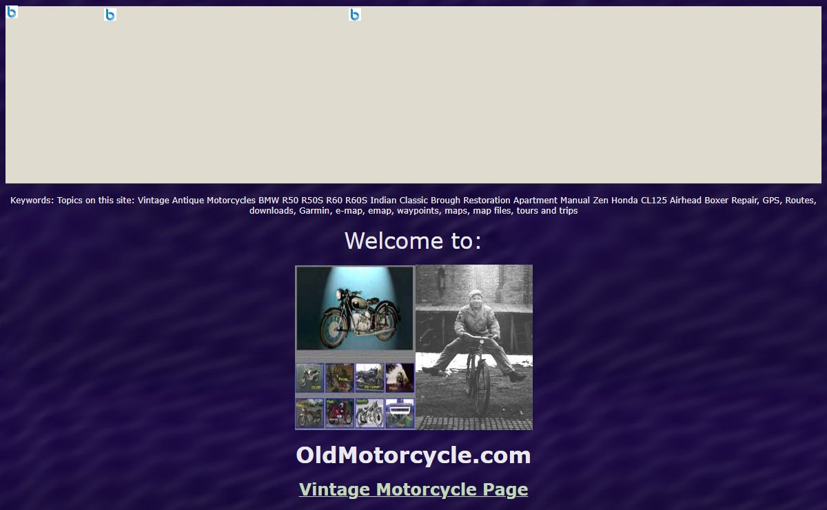 Vintage Motorcycles: BMW R50, R50S & Indians. Also, WWII Photos and scrapbook.