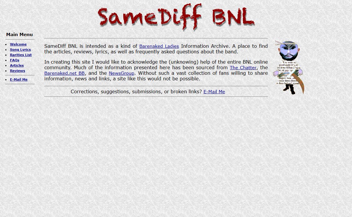 SameDiff BNL — Barenaked Ladies Lyrics, Reviews & Articles
