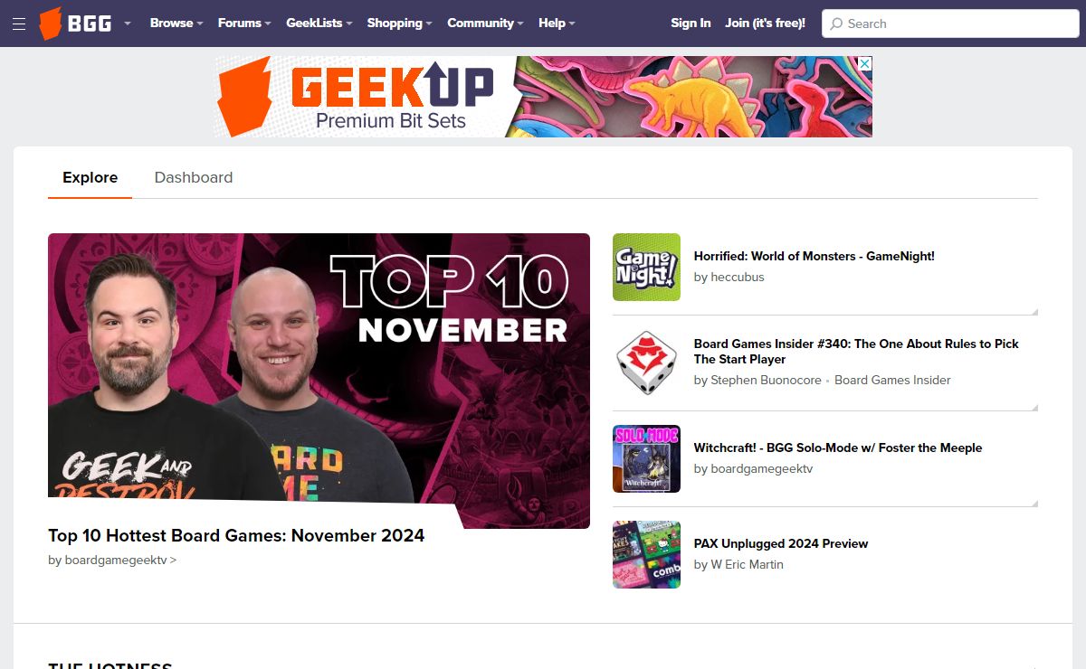 BoardGameGeek | Gaming Unplugged Since 2000