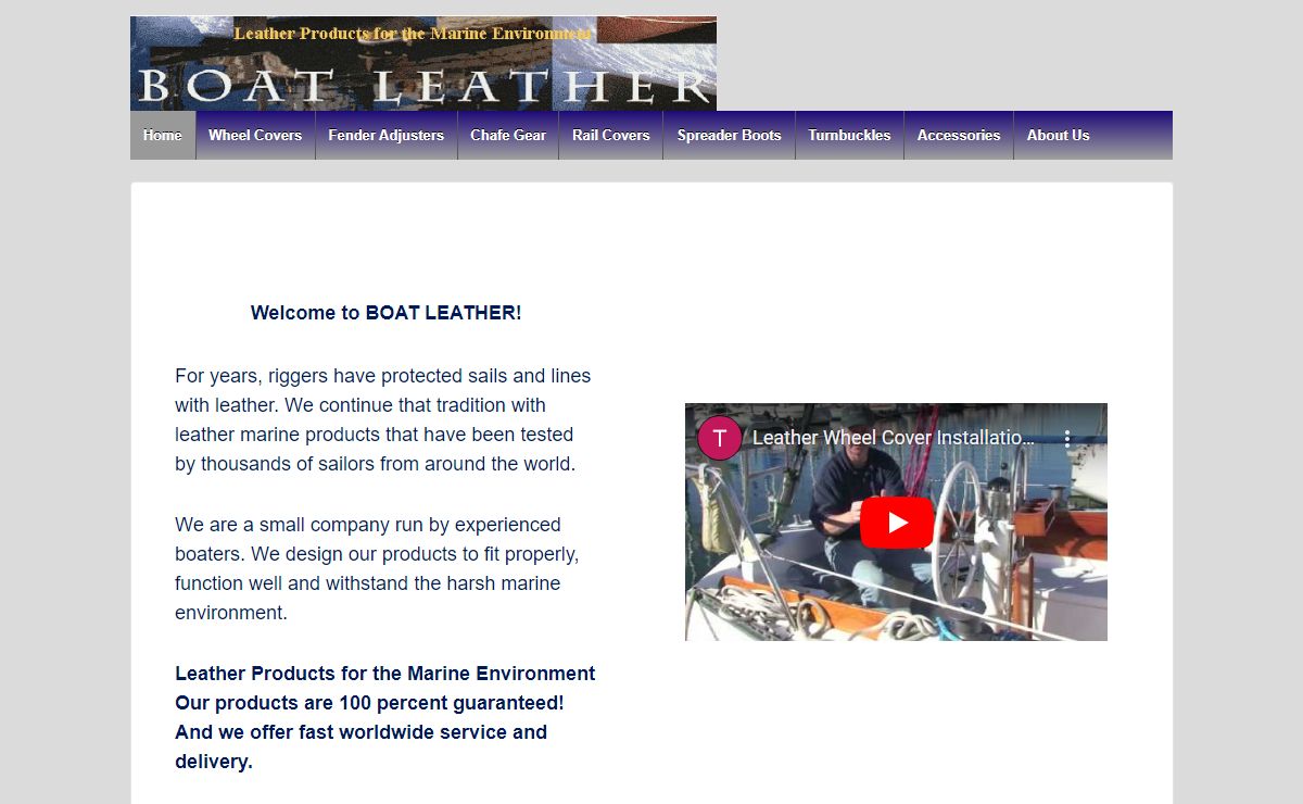 Boatleather - Leather Products for the Marine Environment