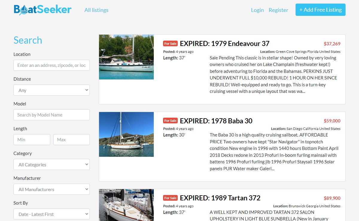 BoatSeeker - Search Ressults