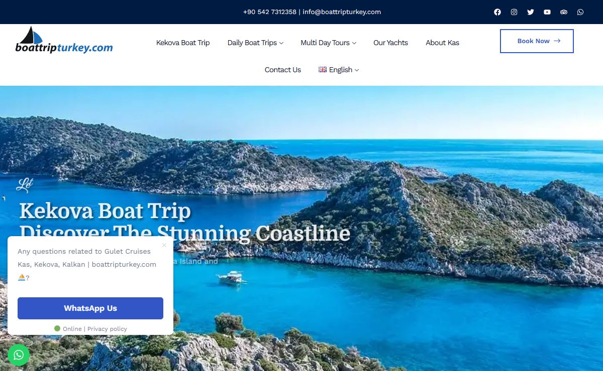 Gulet Charter & Day Trips Kas, Kalkan Turkey | Kekova Boat Tours