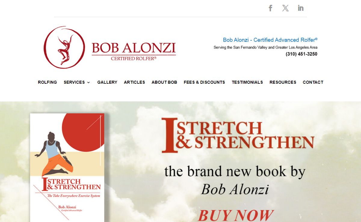 Rolfing Massage In Los Angeles, CA. Certified Advanced Rolfer