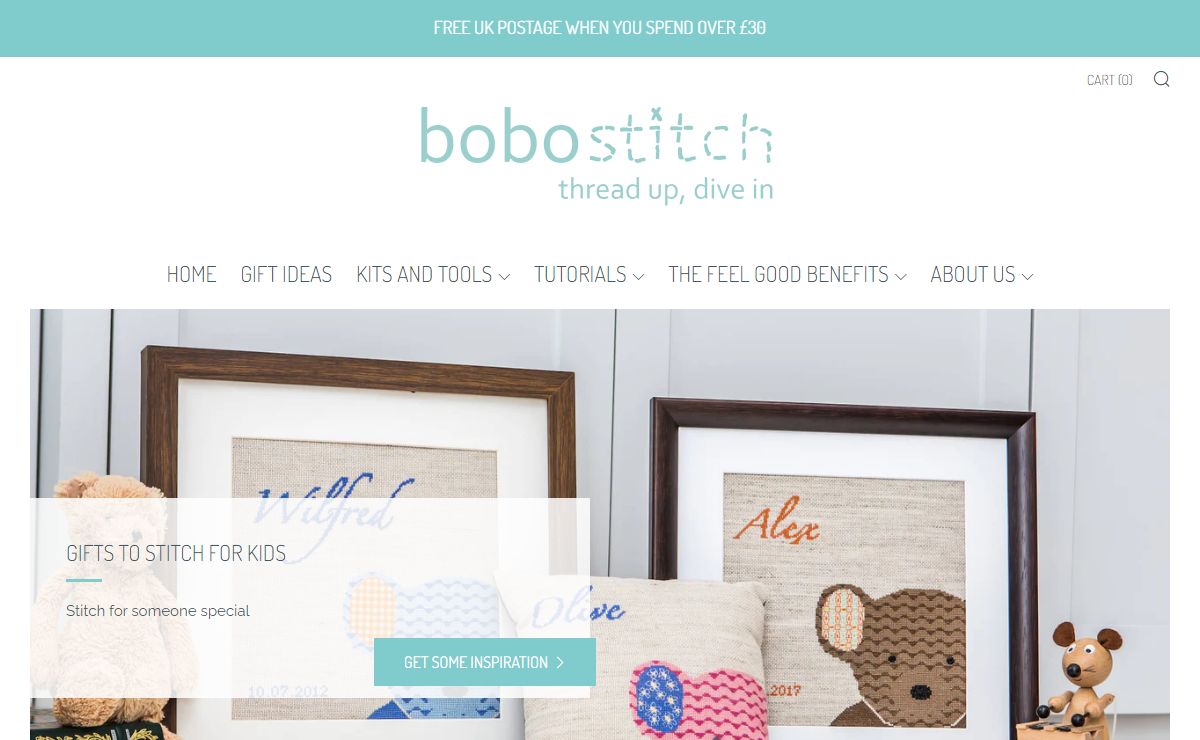Bobo Stitch | Modern cross stitch kits