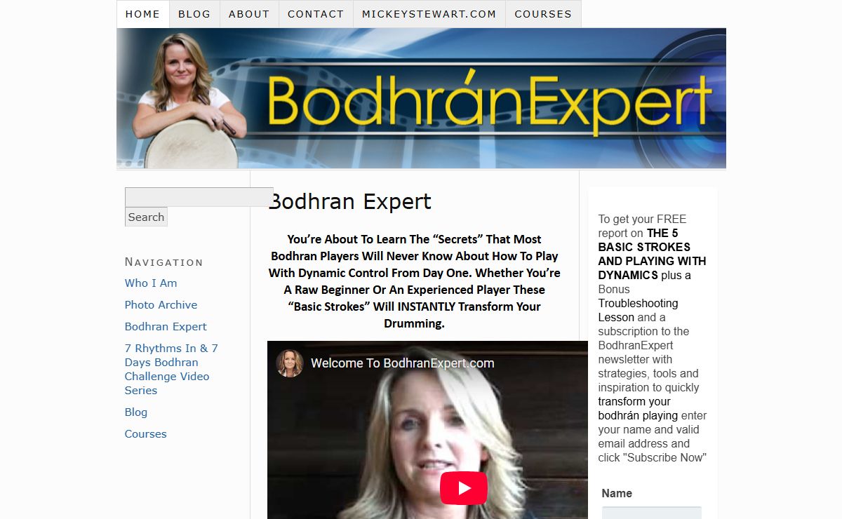 BodhranExpert Bodhran Lessons and Videos — Bodhran Players Helpline