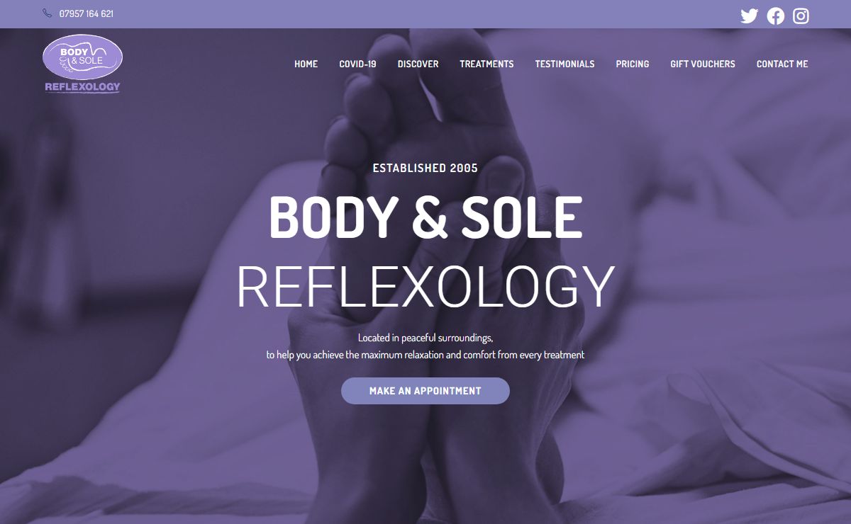 Body and Sole Reflexology – Located in peaceful surroundings, to help you achieve the maximum relaxation and comfort from every treatment